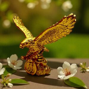 Aguila Dorada Resina 10x4 cms  COD C-26