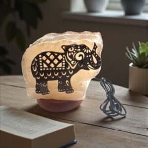 Lampara de sal Himalaya -Diseño Elefante COD: D-181