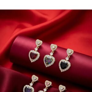 Dijes Colgantes Bañado En Oro Con Zirconio - Colores