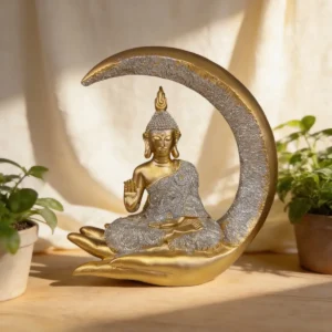 Buda De Polyresina 20x17 Cms C21130b Dorado oscuro