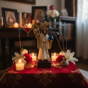 Figura La Santa Muerte Mide 21 X7cm Colores