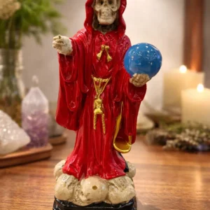 Figura La Santa Muerte 27 Cms Rojo
