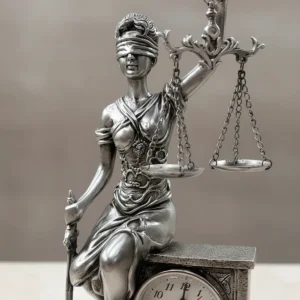 Escultura Temis Dama De Lajusticia Mide26.5x14cm Cod:rs66888