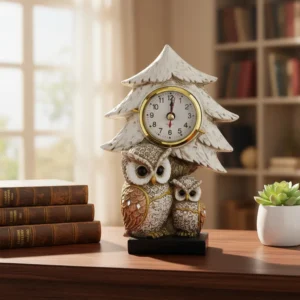 Reloj De Mesa Diseño Buho Mide 17x12cm