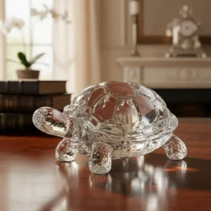Tortuga Decorativa Transparente Mide 15x10.5cm Cod:108097