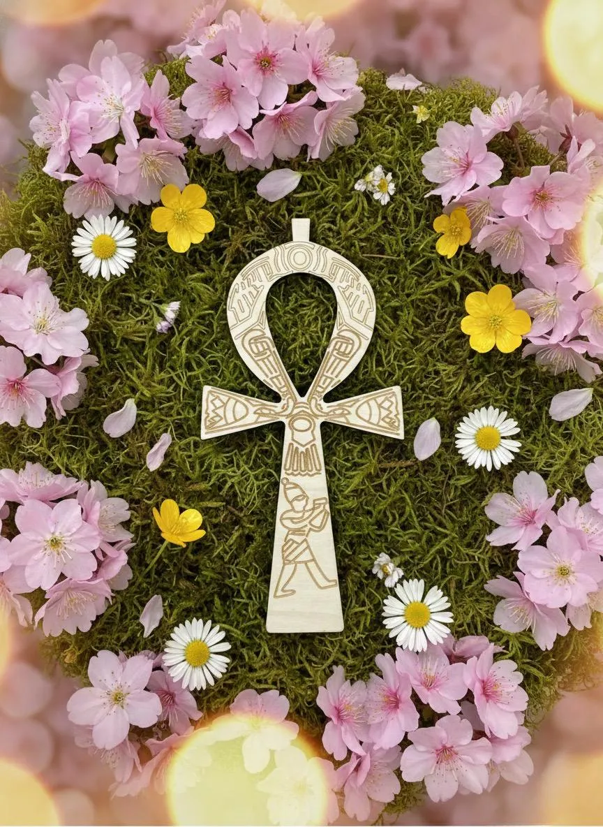 Cruz De Anhk 20 Cm -madera