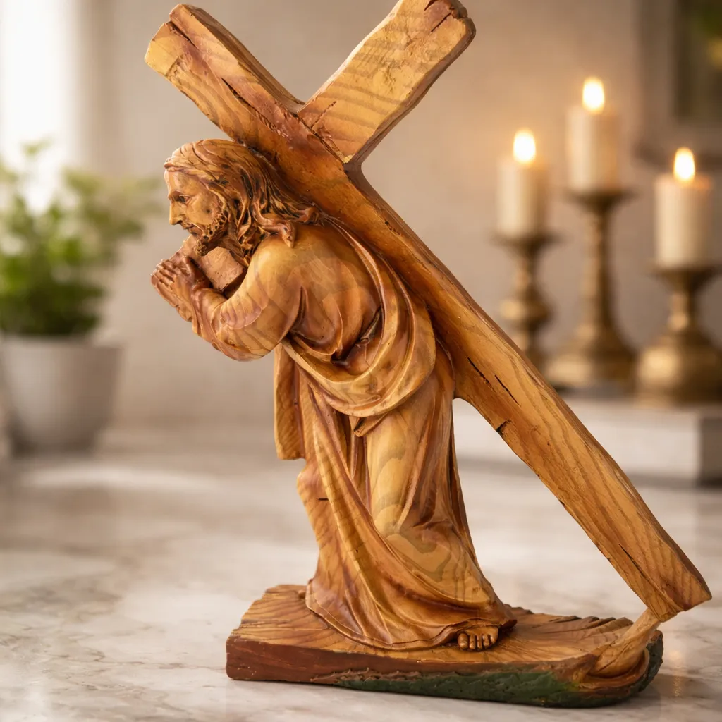 Jesucristo Penitencia 28 Cms Color Marron