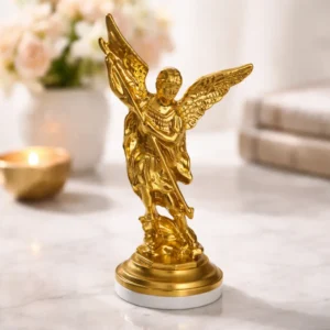 San Miguel Arcangel Metal Dorado 10 Cms