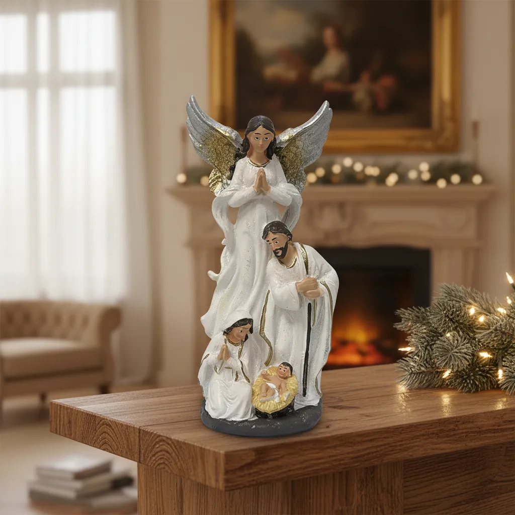 Nacimiento De Jesus Navideno Polyresina 20x8,5cm