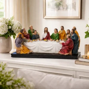 Escultura Ultima Cena De Jesús Mide 20.5x10cm Cod:08625