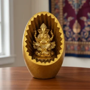 Lámpara Luz Ganesha Mide 17x11.5cm Color Dorado Dorado oscuro