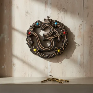 Figura Madera Om Mide 15cm Cod:ih505016 Marrón oscuro
