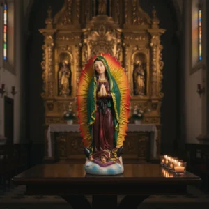 Virgen De Guadalupe 19 Cms Polyresina