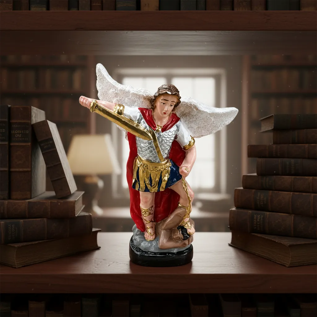 Figura Decorativa San Miguel Arcargel Mide 12.5x9.5cm