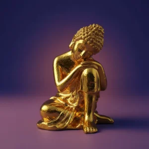 Estatua Buda Color Dorado Mide 6cm Cod 08847