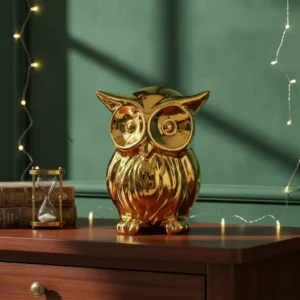Figura Decorativa Buho Dorado Mide 7.5cm Cod:605274
