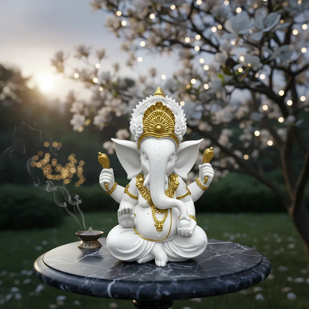Figura Decorativa Ganesha Mide 25cm Cod:xp2401