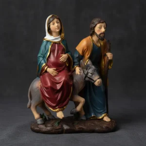 Figura Decorativa Maria Y José Mide 18x15 Cms Cod:08624