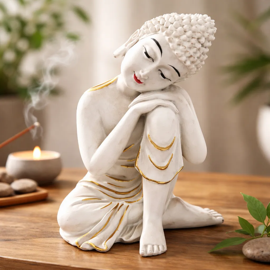 Figura Decorativa Buda Tranquilidad Emocional Mide 19x12.4cm