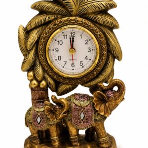 RELOJ ELEFANTE DOBLE 18X12CM
