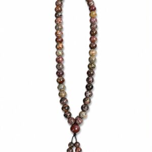 CODIGO SAGRADO CUARZO LEOPARDITA 8MM - 45 CUENTAS