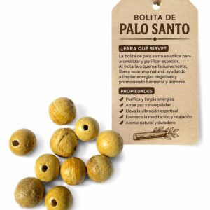 BOLITA DE PALO SANTO 9MM - 10 UNIDADES
