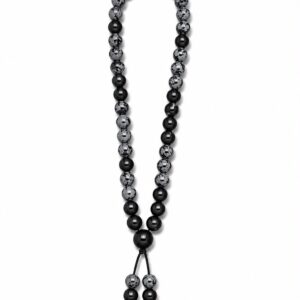 CODIGO SAGRADO OBSIDIANA NEVADA 8MM - 45 CUENTAS