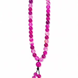 CODIGO SAGRADO AGATA FUCSIA 8MM - 45 CUENTAS