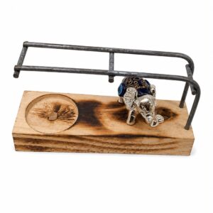 QUEMADOR DE PALO SANTO + ELEGANTE PORTA INCIENSO 12X6.5CM