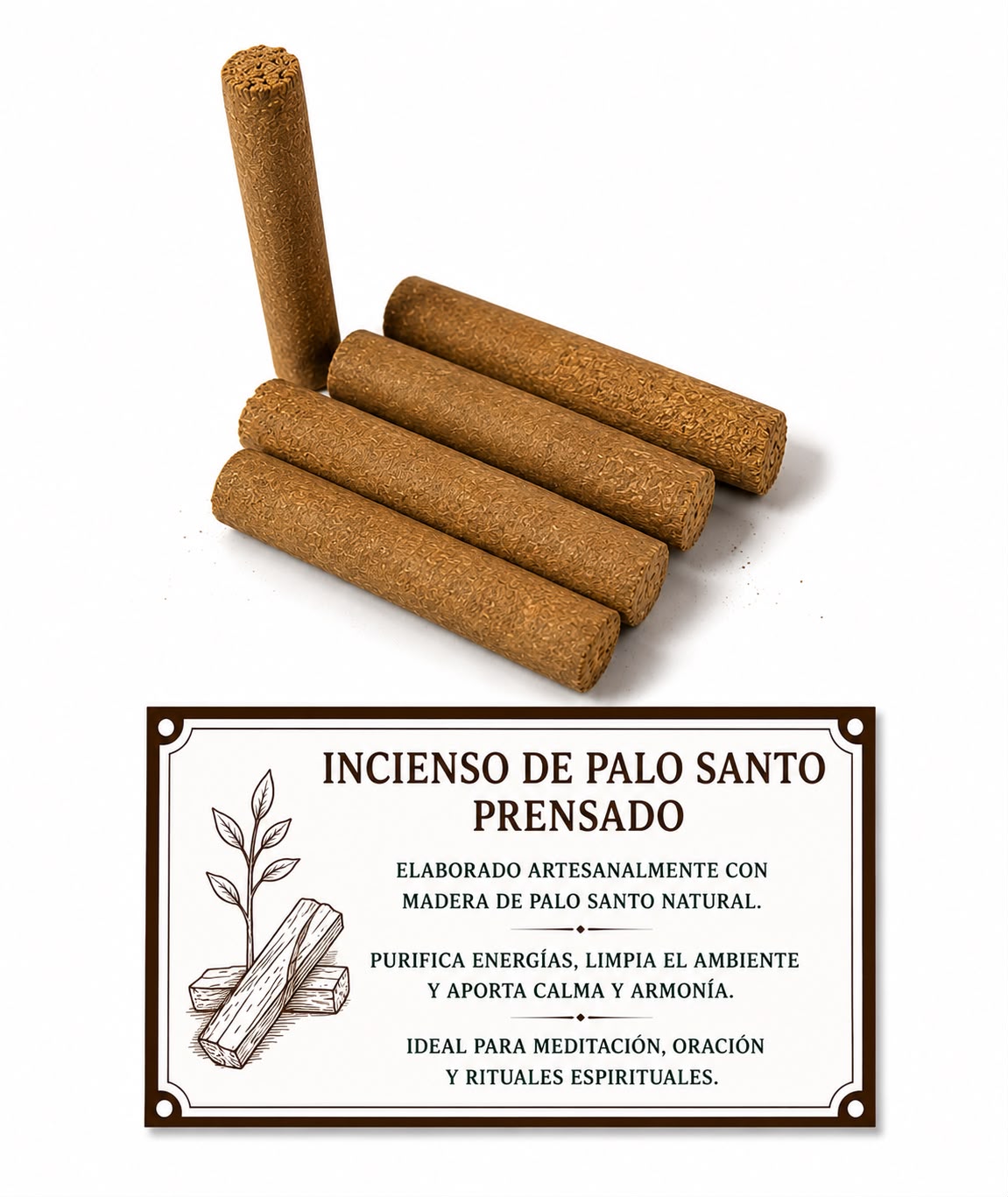 PALO SANTO PRENSADO 7.8X1.6 CM - PAQUETE