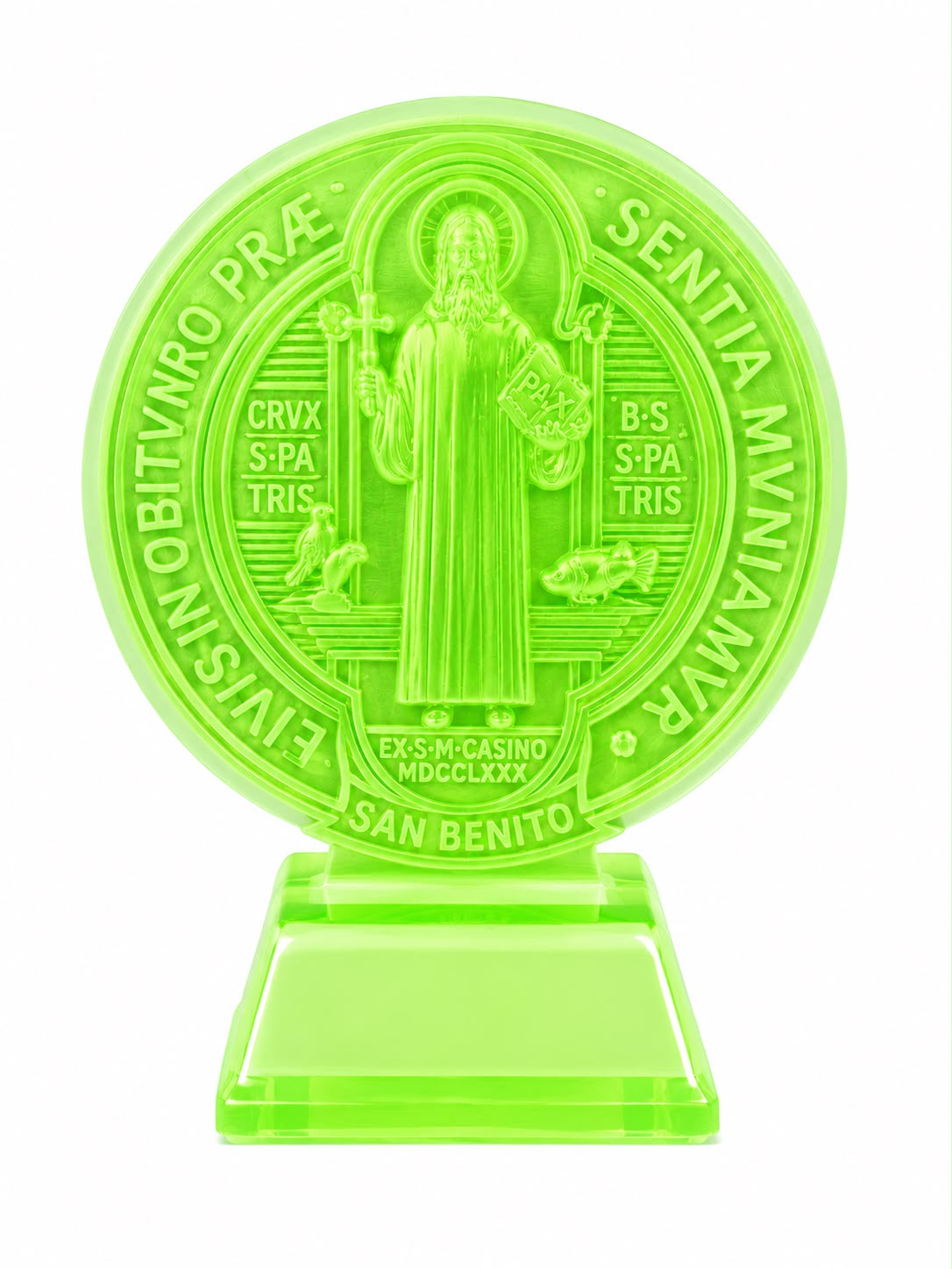 figura decorativa fluorescente 17x14.2cm