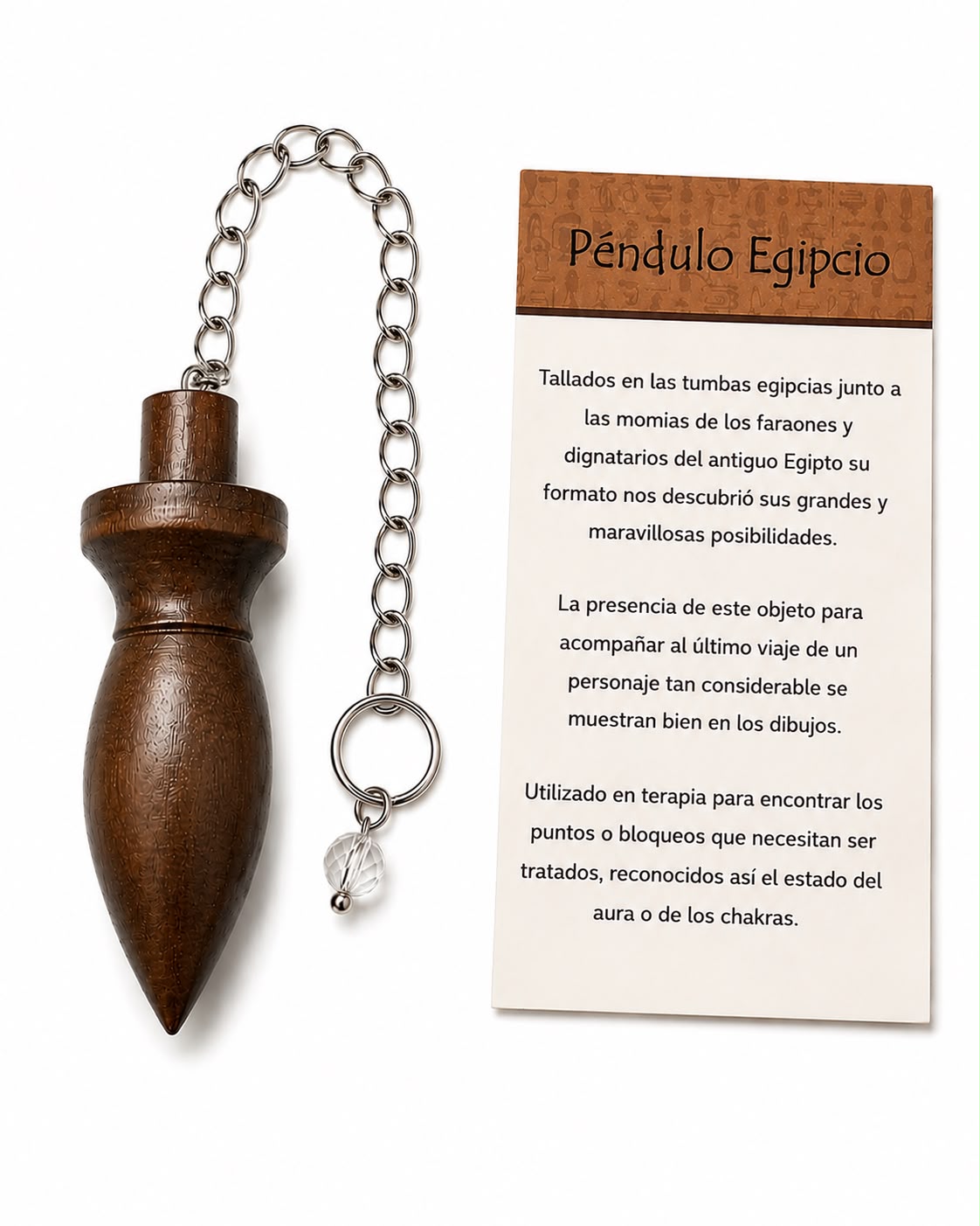 PENDULO MARRON 6X1.8CM
