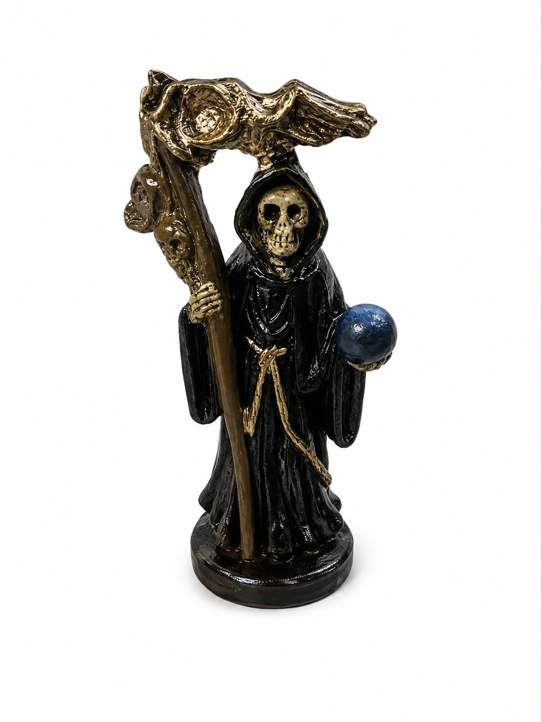 SANTA MUERTE AZUL - 12X5CM