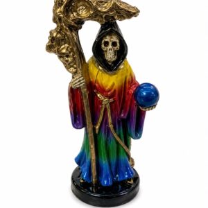 ESTATUA DE LA MUERTE MULTICOLOR - 12X5CM