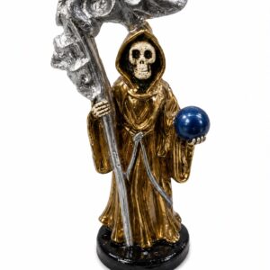 ESTATUA SAN MUERTE DORADO - 12X5CM