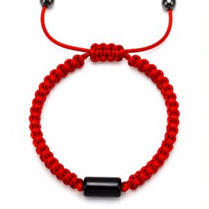 pulsera hilo rojo con cuarzo turmalina