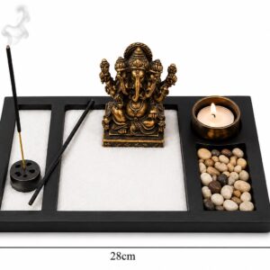 JARDIN ZEN DECORATIVO CON UNA ESTATUILLA DE GANESHA