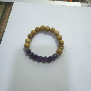 PULSERA DE PALO SANTO CON AMATISTA