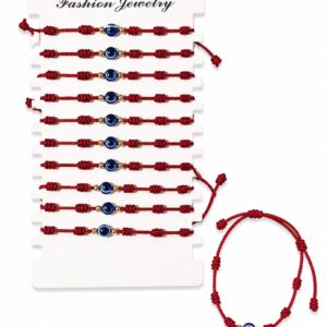 PULSERA HILO COLOMBIANO OJITO 7 NUDOS PACK 12 UNIDADES