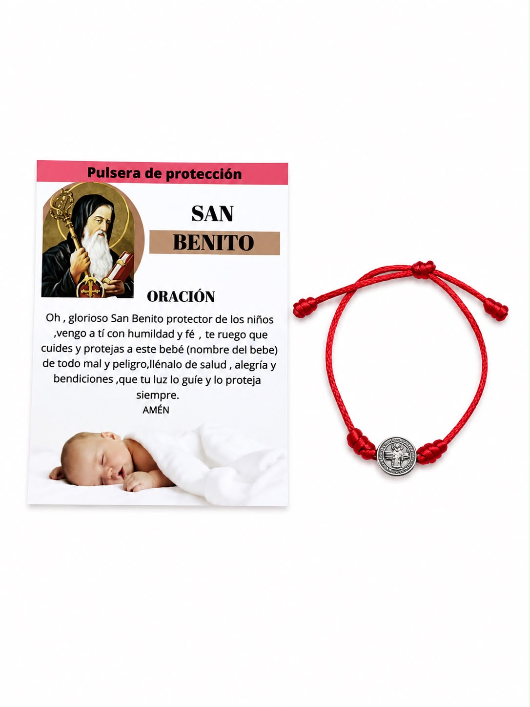 PULSERA BEBE HILO COLA DE RATON