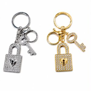 LLAVERO CON CANDADO Y LLAVE 10 X 2.5 CM