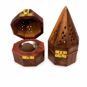 SAHUMADOR DE MADERA 15 X 5.9CM