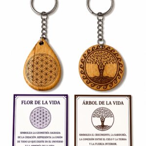LLAVERO PALO SANTO 5CM - PACK DE 2 UNID
