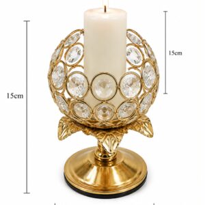 CANDELABRO DORADO- 15X10CM