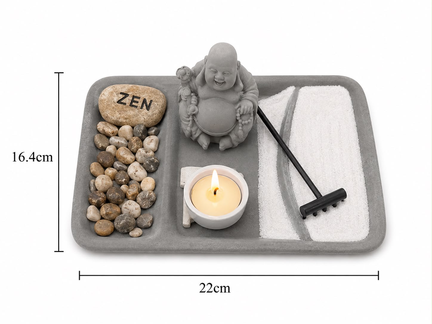 JARDIN ZEN DECORATIVO - 16.4X22CM