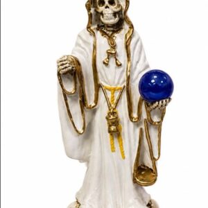 ESTATUA SANTA MUERTE BLANCO - 28X8CM
