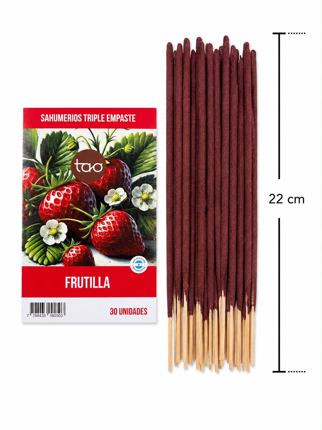 INCIENSO TRIPLE EMPASTE - FRUTILLA