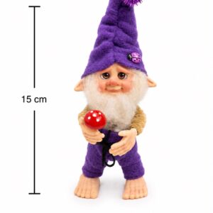DUENDE PORCELANA - 15 CM - MORADO