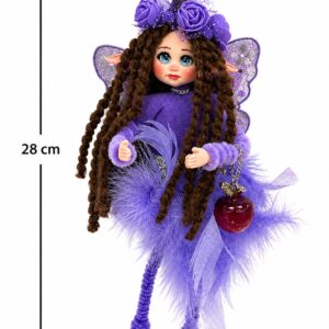 Hada porcelana fría - 28cm -  morado