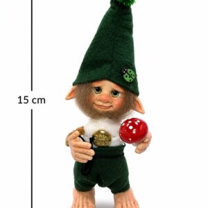 duende porcelana - 15cm - verde